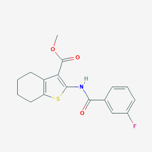 Methyl 2-[(3-fluorobenzoyl)amino]-4,5,6,7-tetrahydro-1-benzothiophene-3-carboxylate