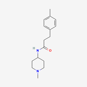 3-(4-methylphenyl)-N-(1-methyl-4-piperidinyl)propanamide