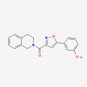 3,4-dihydro-1H-isoquinolin-2-yl-[5-(3-hydroxyphenyl)-1,2-oxazol-3-yl]methanone