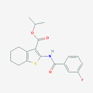 Isopropyl 2-[(3-fluorobenzoyl)amino]-4,5,6,7-tetrahydro-1-benzothiophene-3-carboxylate