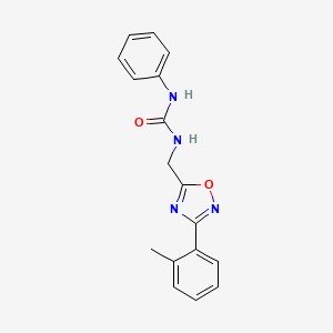 3-{[3-(2-methylphenyl)-1,2,4-oxadiazol-5-yl]methyl}-1-phenylurea