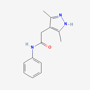 2-(3,5-dimethyl-1H-pyrazol-4-yl)-N-phenylacetamide