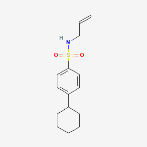 [(4-Cyclohexylphenyl)sulfonyl]prop-2-enylamine