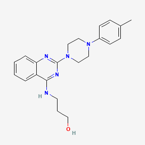 3-({2-[4-(4-methylphenyl)-1-piperazinyl]-4-quinazolinyl}amino)-1-propanol