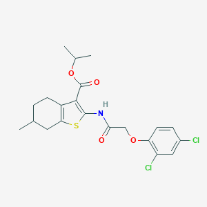 Isopropyl 2-{[(2,4-dichlorophenoxy)acetyl]amino}-6-methyl-4,5,6,7-tetrahydro-1-benzothiophene-3-carboxylate