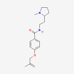 4-[(2-methylprop-2-en-1-yl)oxy]-N-[2-(1-methylpyrrolidin-2-yl)ethyl]benzamide