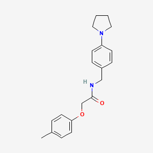 molecular formula C20H24N2O2 B4473357 2-(4-methylphenoxy)-N-[4-(1-pyrrolidinyl)benzyl]acetamide 