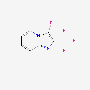 3-fluoro-8-methyl-2-(trifluoromethyl)imidazo[1,2-a]pyridine