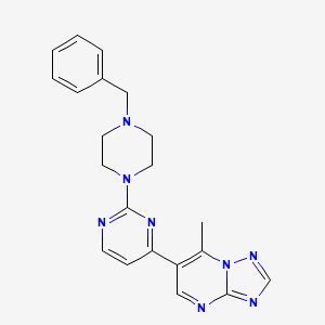 6-[2-(4-Benzylpiperazin-1-yl)pyrimidin-4-yl]-7-methyl[1,2,4]triazolo[1,5-a]pyrimidine