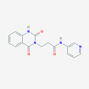 3-(2-hydroxy-4-oxoquinazolin-3(4H)-yl)-N-(pyridin-3-yl)propanamide