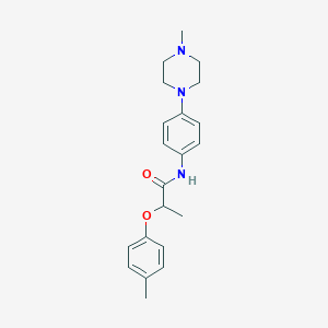 2-(4-methylphenoxy)-N-[4-(4-methyl-1-piperazinyl)phenyl]propanamide