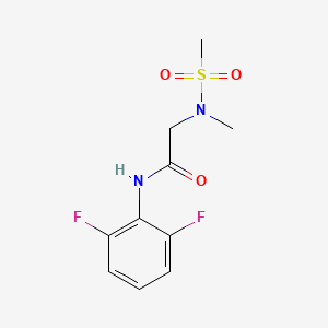 N-(2,6-difluorophenyl)-2-[methyl(methylsulfonyl)amino]acetamide