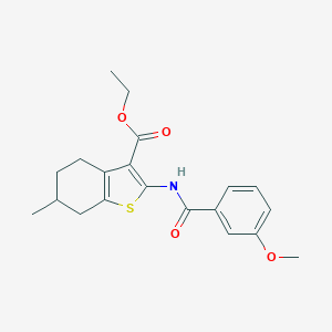 Ethyl 2-[(3-methoxybenzoyl)amino]-6-methyl-4,5,6,7-tetrahydro-1-benzothiophene-3-carboxylate