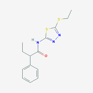 N-[5-(ethylsulfanyl)-1,3,4-thiadiazol-2-yl]-2-phenylbutanamide