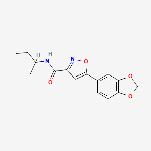 5-(1,3-benzodioxol-5-yl)-N-(sec-butyl)-3-isoxazolecarboxamide