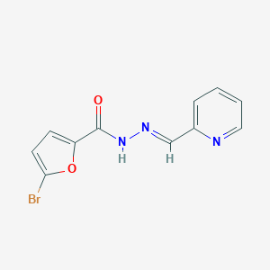 molecular formula C11H8BrN3O2 B447348 5-bromo-N'-(pyridin-2-ylmethylene)-2-furohydrazide CAS No. 5543-52-2
