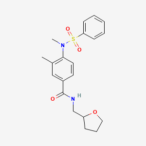 3-METHYL-4-(N-METHYLBENZENESULFONAMIDO)-N-[(OXOLAN-2-YL)METHYL]BENZAMIDE