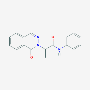 N-(2-methylphenyl)-2-(1-oxo-2(1H)-phthalazinyl)propanamide