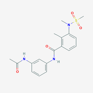 N-[3-(acetylamino)phenyl]-2-methyl-3-[methyl(methylsulfonyl)amino]benzamide