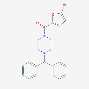 molecular formula C22H21BrN2O2 B447355 1-Benzhydryl-4-(5-bromo-2-furoyl)piperazine 