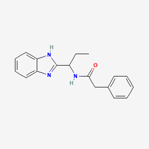 N-[1-(1H-benzimidazol-2-yl)propyl]-2-phenylacetamide