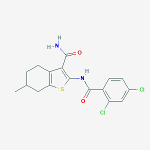 2-[(2,4-Dichlorobenzoyl)amino]-6-methyl-4,5,6,7-tetrahydro-1-benzothiophene-3-carboxamide