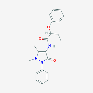 N-(1,5-dimethyl-3-oxo-2-phenyl-2,3-dihydro-1H-pyrazol-4-yl)-2-phenoxybutanamide