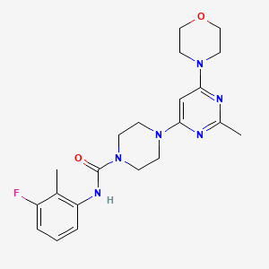 N-(3-fluoro-2-methylphenyl)-4-[2-methyl-6-(4-morpholinyl)-4-pyrimidinyl]-1-piperazinecarboxamide