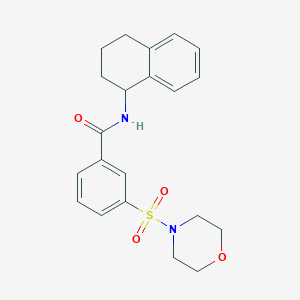 3-(morpholine-4-sulfonyl)-N-(1,2,3,4-tetrahydronaphthalen-1-yl)benzamide