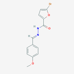 molecular formula C13H11BrN2O3 B447370 5-bromo-N'-(4-methoxybenzylidene)-2-furohydrazide 