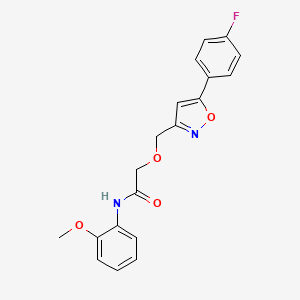 2-{[5-(4-fluorophenyl)-3-isoxazolyl]methoxy}-N-(2-methoxyphenyl)acetamide