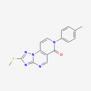 7-(4-methylphenyl)-2-(methylsulfanyl)pyrido[3,4-e][1,2,4]triazolo[1,5-a]pyrimidin-6(7H)-one