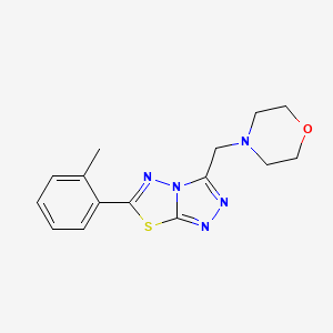 6-(2-Methylphenyl)-3-(morpholin-4-ylmethyl)[1,2,4]triazolo[3,4-b][1,3,4]thiadiazole