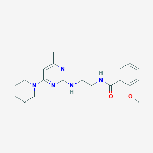 2-methoxy-N-(2-{[4-methyl-6-(1-piperidinyl)-2-pyrimidinyl]amino}ethyl)benzamide