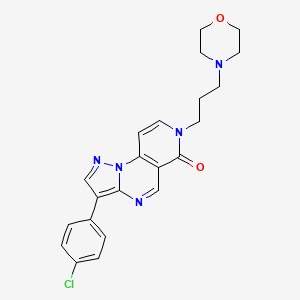 3-(4-chlorophenyl)-7-(3-morpholinopropyl)pyrazolo[1,5-a]pyrido[3,4-e]pyrimidin-6(7H)-one