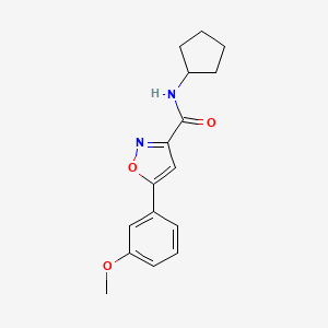 N-cyclopentyl-5-(3-methoxyphenyl)-3-isoxazolecarboxamide