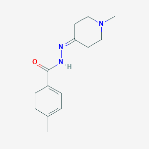 4-methyl-N'-(1-methyl-4-piperidinylidene)benzohydrazide