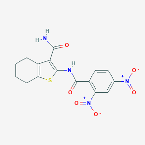 2-(2,4-Dinitrobenzamido)-4,5,6,7-tetrahydrobenzo[b]thiophene-3-carboxamide