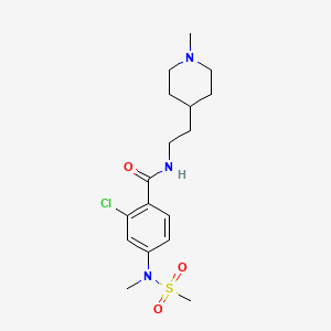 2-CHLORO-4-(N-METHYLMETHANESULFONAMIDO)-N-[2-(1-METHYLPIPERIDIN-4-YL)ETHYL]BENZAMIDE