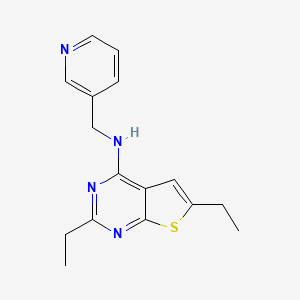 2,6-diethyl-N-(3-pyridinylmethyl)thieno[2,3-d]pyrimidin-4-amine