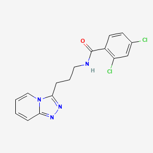 2,4-dichloro-N-[3-([1,2,4]triazolo[4,3-a]pyridin-3-yl)propyl]benzamide