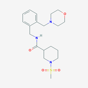 1-METHANESULFONYL-N-({2-[(MORPHOLIN-4-YL)METHYL]PHENYL}METHYL)PIPERIDINE-3-CARBOXAMIDE