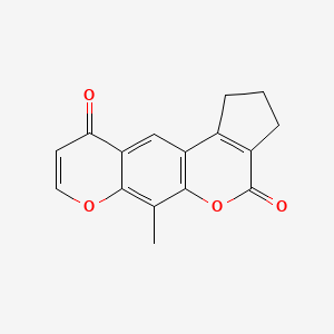 molecular formula C16H12O4 B4473899 6-methyl-2,3-dihydro-10H-cyclopenta[c]pyrano[3,2-g]chromene-4,10(1H)-dione 