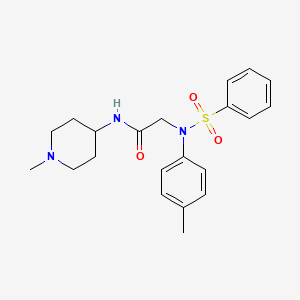 N~2~-(4-methylphenyl)-N~1~-(1-methyl-4-piperidinyl)-N~2~-(phenylsulfonyl)glycinamide