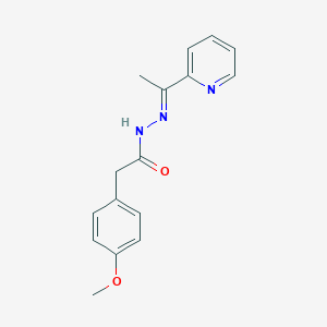 2-(4-methoxyphenyl)-N'-[1-(2-pyridinyl)ethylidene]acetohydrazide