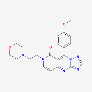 9-(4-methoxyphenyl)-7-[2-(4-morpholinyl)ethyl]pyrido[4,3-d][1,2,4]triazolo[1,5-a]pyrimidin-8(7H)-one