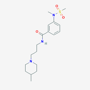 3-(N-METHYLMETHANESULFONAMIDO)-N-[3-(4-METHYLPIPERIDIN-1-YL)PROPYL]BENZAMIDE