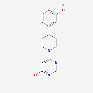 molecular formula C16H19N3O2 B4473952 3-[1-(6-methoxypyrimidin-4-yl)piperidin-4-yl]phenol 