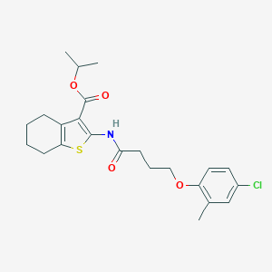 Isopropyl 2-{[4-(4-chloro-2-methylphenoxy)butanoyl]amino}-4,5,6,7-tetrahydro-1-benzothiophene-3-carboxylate