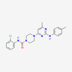 N-(2-chlorophenyl)-4-{6-methyl-2-[(4-methylphenyl)amino]pyrimidin-4-yl}piperazine-1-carboxamide